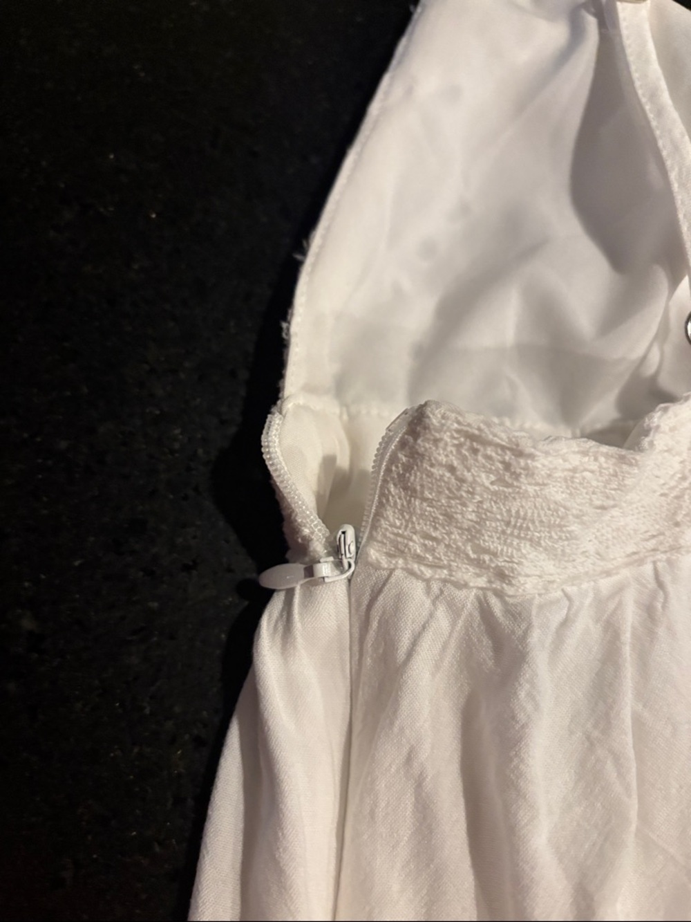 Princess Polly White Eyelet Tiered Dress / Top - Picture 7 of 9